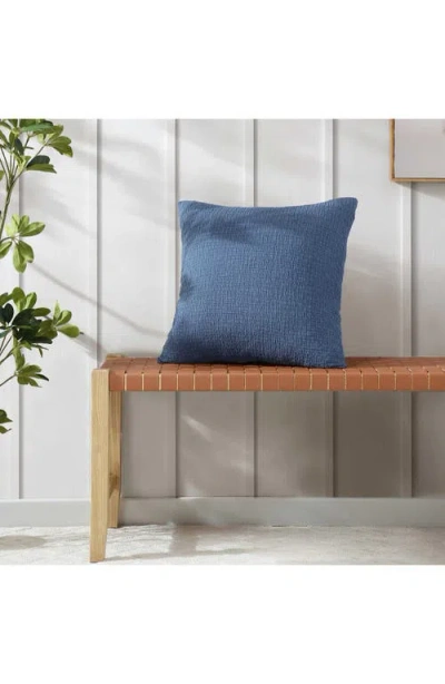 Nautica Wave Texture Blue Decorative Pillow