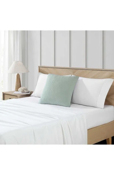 Nautica Wave Texture Turquoise Decorative Pillow