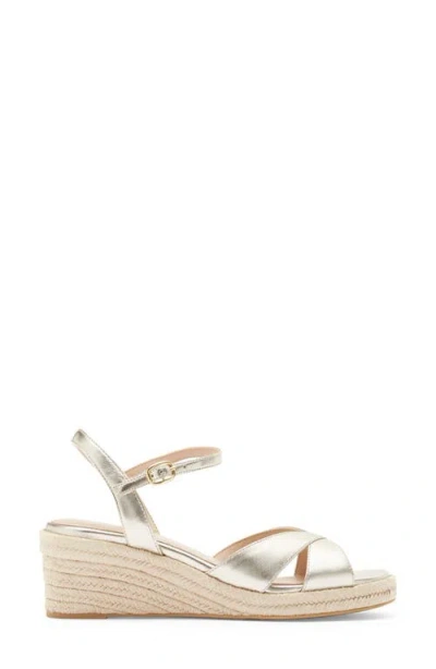 Stuart Weitzman Miami Espadrille Leather Wedge