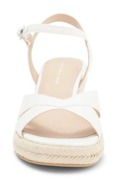 Stuart Weitzman Dayna Espadrille Wedge Sandal In Neutral