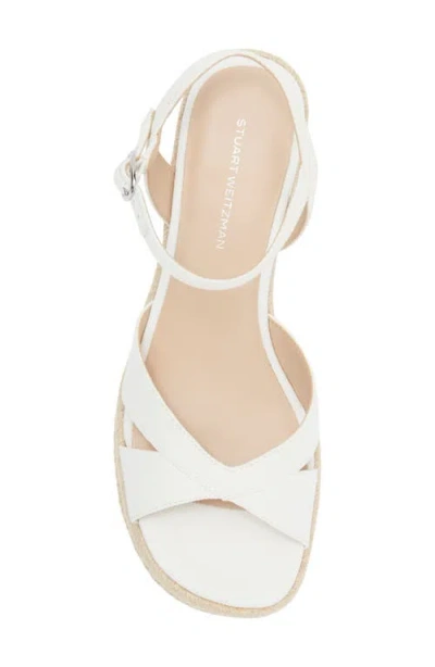 Stuart Weitzman Dayna Espadrille Wedge Sandal In Neutral