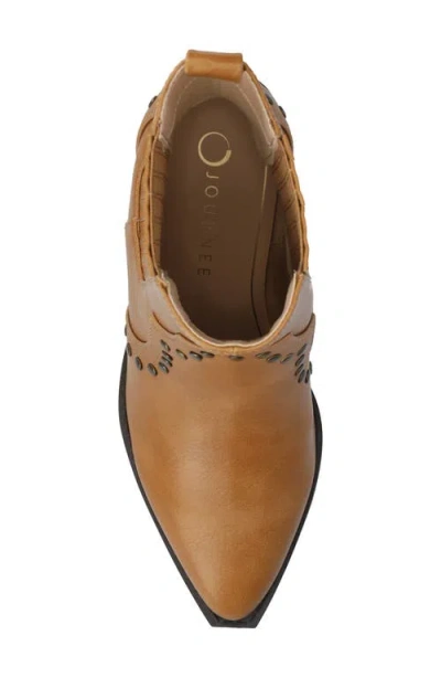 Journee Collection Journee Womens Braylee Studded Western Ankle Booties