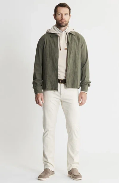 Jachs Charles Cotton & Tencel® Lyocell Blend Seersucker Zip Jacket