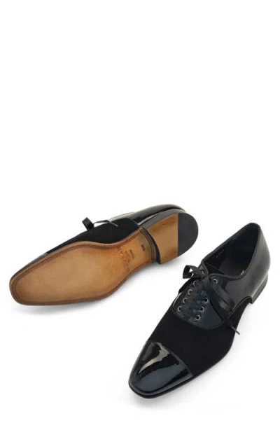 Mezlan Cap Toe Oxford In Black