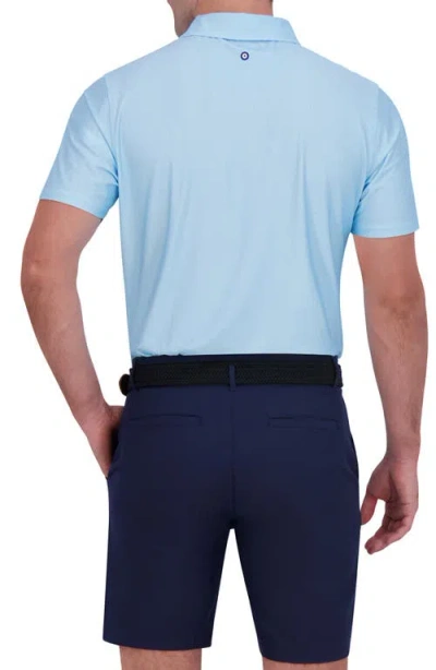 Ben Sherman Collage Solid Stretch Tech Polo In Blue