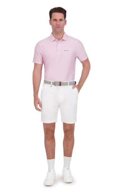 Ben Sherman Collage Solid Stretch Tech Polo In Pink