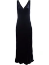 DKNY velvet maxi dress,DRYCLEANONLY