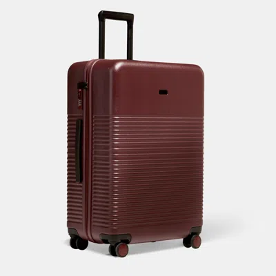 Nortvi - Large Check-in Suitcase - Burgundy - 75 X 50 X 31 Cm - 100 Litres