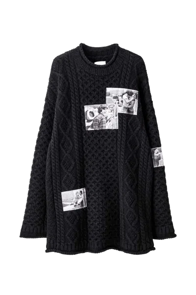 Takahiromiyashita The Soloist Takahiromiyashita Thesoloist. Joseph Szabo Photo Patch Wool Fisherman Sweater