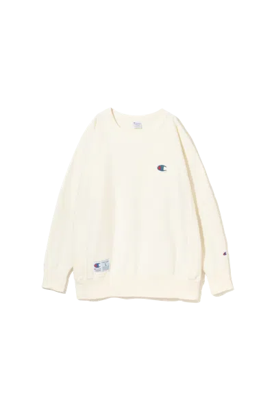 Undercover Champion X Sweatshirt Col Rond In White