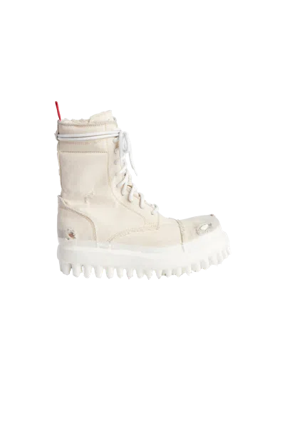424 Miner Boots White In Multi