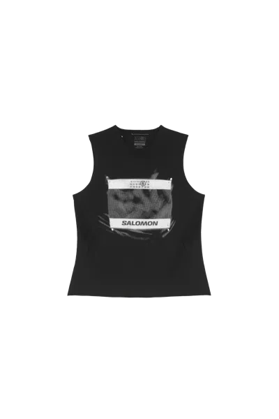 Mm6 Maison Margiela Mm6 X Salomon Edition Crewneck Tank Top Black