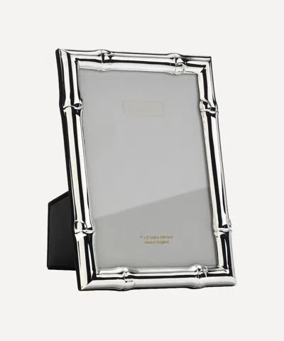 Addison Ross Wide Bamboo Silver Plated 5x7' Photo Frame