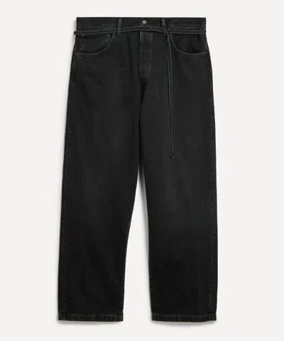 Acne Studios Mens Toj 1991 Loose Fit Jeans In Black