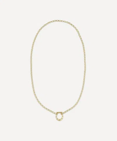Cece Jewellery 18ct Gold Small Horseclip Necklace