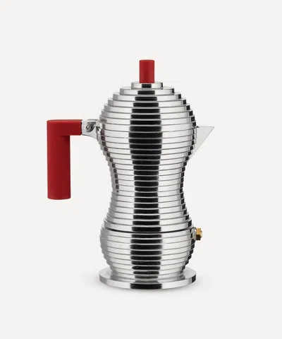 Alessi Pulcina 1-cup Espresso Coffee Maker In Red