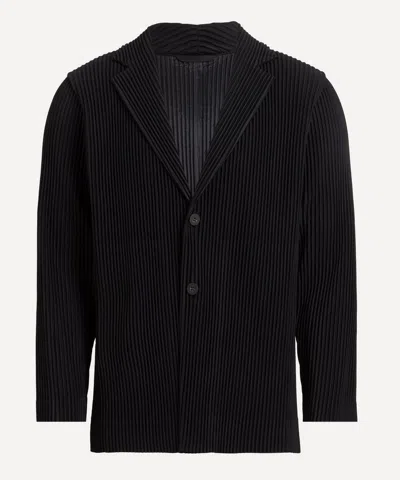 Issey Miyake Pinstripe Jacket Long Sleeves Notched Lapels