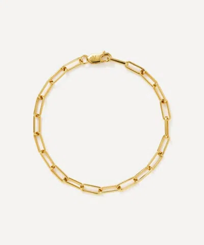 Missoma Womens Mini Paperclip 18ct Yellow Gold-plated Brass Bracelet