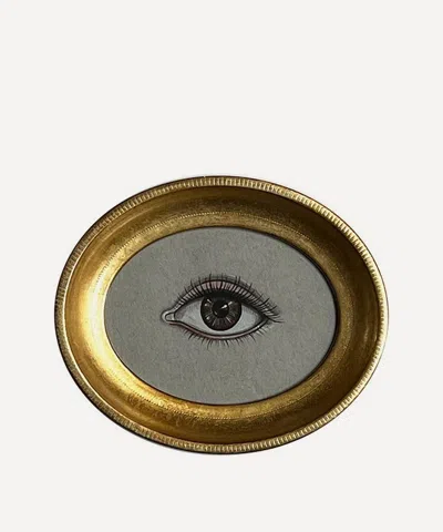 Patch Nyc Gold Frame Left Eye Art Print