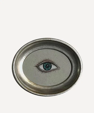Patch Nyc Silver Frame Right Eye Art Print