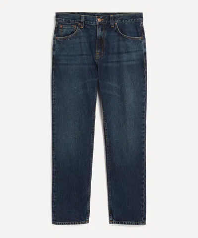 Nudie Jeans Nudie Rad Rufus High Waist Straight Leg Jeans In Blue