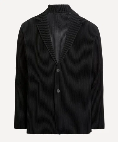 Issey Miyake Pinstripe Jacket Long Sleeves Notched Lapels
