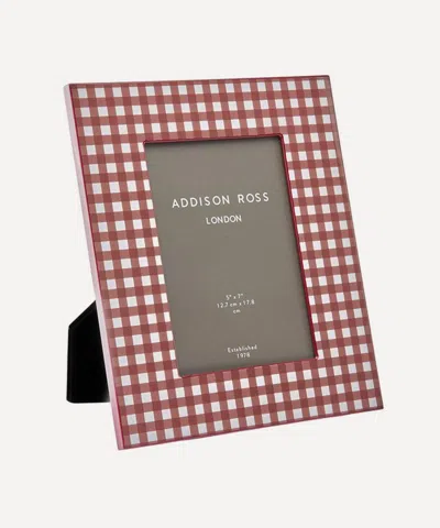 Addison Ross Cherry Gingham Lacquer Photo Frame