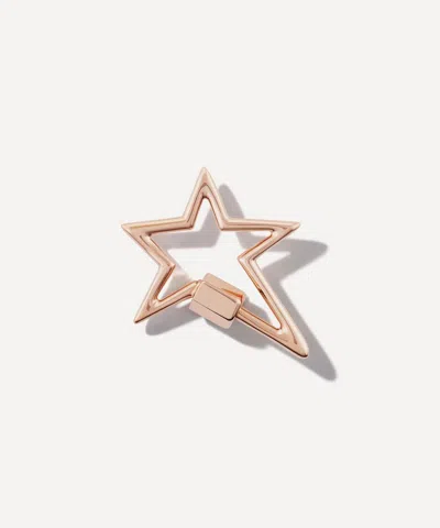 Marla Aaron 14ct Rose Gold Starlock Carabiner Clasp In Gold