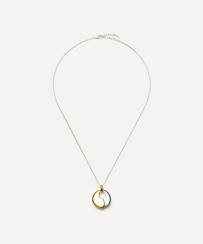 Missoma Mixed Metal Sculptural Pebble Pendant Necklace Set