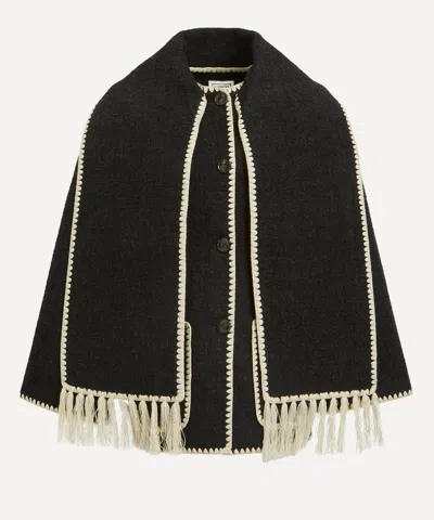 Totême Toteme Embroidered Scarf Wool Jacket