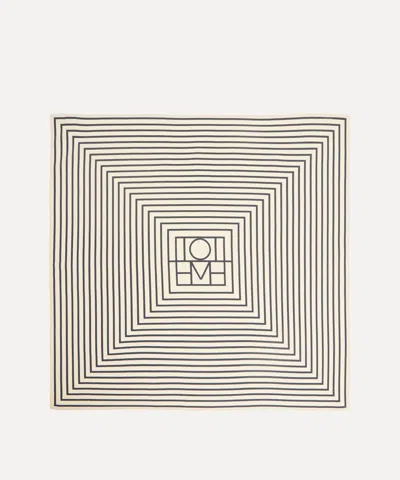 Totême Toteme Women's Signature Monogram Silk Scarf