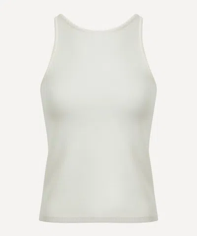 Max Mara Cashmere Tank Top In White