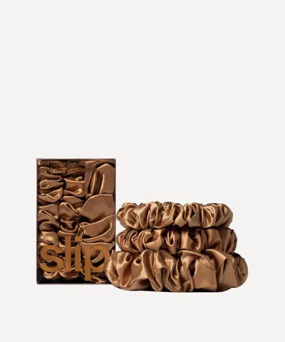 Slip Back To Basics Copper Skinny Silk Scrunchies