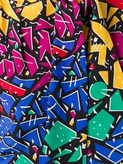 Shop Saint Laurent 80's Graffiti Print Shirt - Multicolour