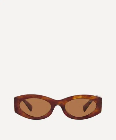Miu Miu Tortoiseshell Cat-eye Sunglasses In Havana