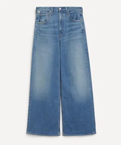 Citizen Of Humanity Amari Ultra Wide Leg Jeans In Dweller In Blue