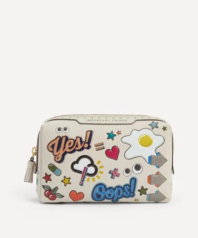 Anya Hindmarch Women's All Over Stickers Important Things Pouch