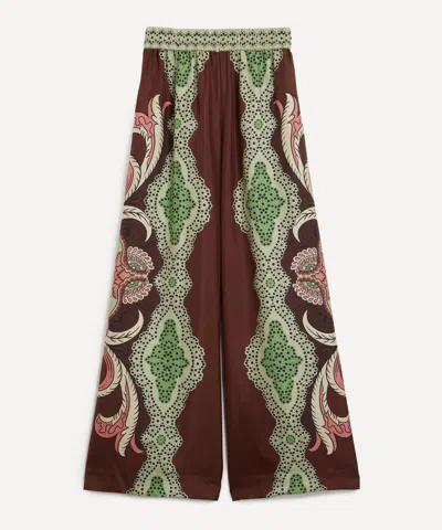 La Doublej Palazzo Pants In Portal Placée Brown