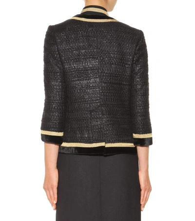 Shop Givenchy Wool-blend Jacket In Llack