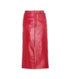 CHLOÉ Embellished leather skirt