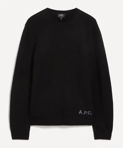 Apc A.p.c. Edward Knit Sweater In Black