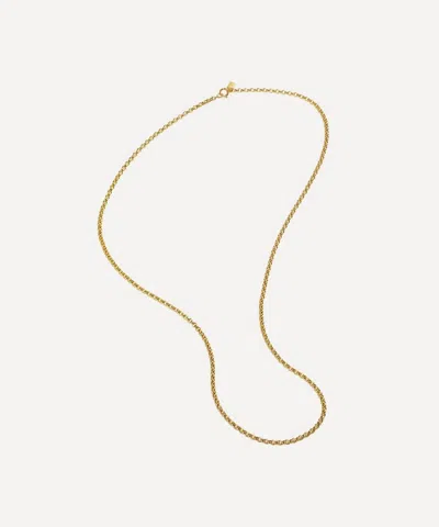 By Pariah 14ct Gold Long Belcher Chain Necklace