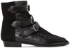 Isabel Marant Dickey Suede And Leather Ankle Boots