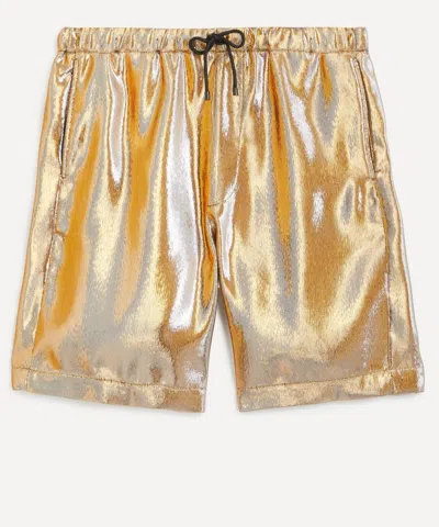 Dries Van Noten Piperi Gold Shorts