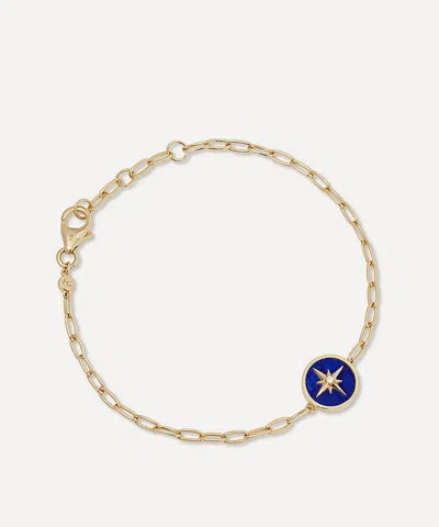 Astley Clarke 18ct Gold Plated Vermeil Silver Polaris Lapis Locket Bracelet