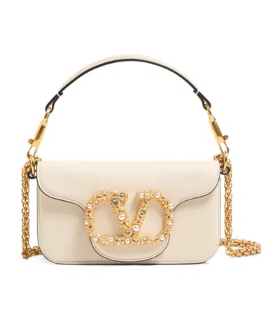 Valentino Loco Studded Vlogo Small Leather Shoulder Bag
