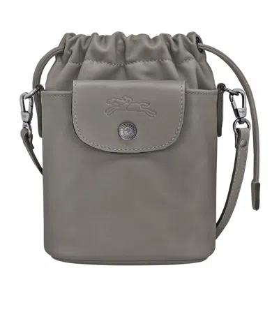 Longchamp Le Pliage Xtra Xs Drawstring Leather Cross Body Bag