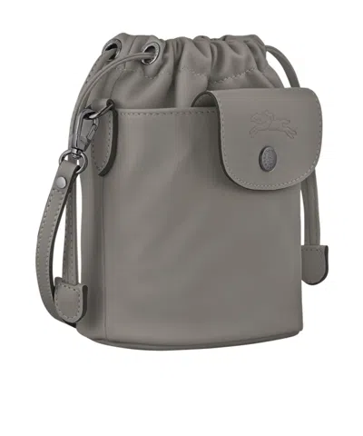 Longchamp Le Pliage Xtra Xs Drawstring Leather Cross Body Bag