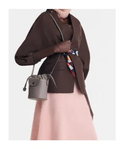 Longchamp Le Pliage Xtra Xs Drawstring Leather Cross Body Bag