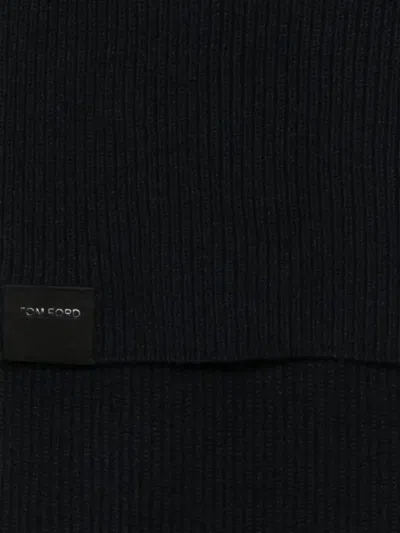 Tom Ford Cashmere Scarf In Black